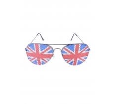 King Coronation Union Jack Glasses Adult Aviator