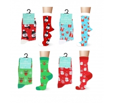 Kids Cotton Rich Christmas Design Socks