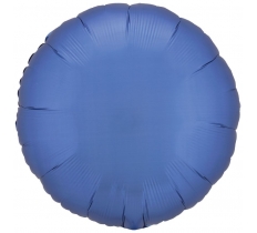 Amscan Silk Lustre Azure Blue Circle Standard Foil Balloons