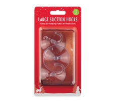 Large Suction Hooks 6cm 3 Pack