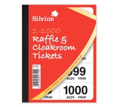 SILVINE RAFFLE & CLOAKROOM TICKETS 1-1000 5 TO VIEW