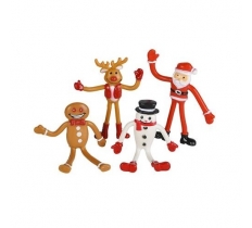 Bendable Christmas Figures X 12 ( 40p Each )