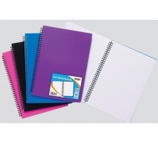 Tiger A4 Polyprop Twin Wire Notebook 140 Pages