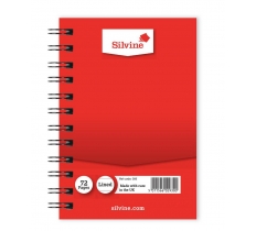 Silvine Twin Wire Notebook Lined 126mm X 86mm 72 Pages