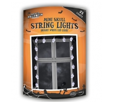 Mini Skull String Lights 2.8m - Bright White