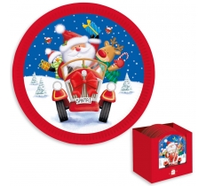 Kids Christmas Party Plates Pack Of 8