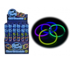 12Pc Glow Bracelet In Colour Tube