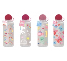 Girls Printed Drinks Bottle 600ml ( Assorted Design )