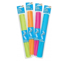 Tiger 12" 30cm Flexi Ruler ( Assorted Colours )