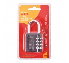 Amtech 4 Digit Combination Padlock