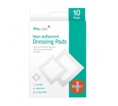 Non-Adherent Dressing Pads - 10 Pack