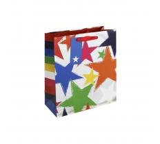 Multi Coloured Star Medium Bag
