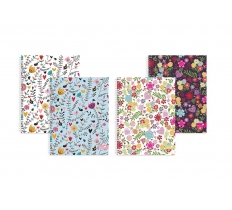 Silvine A4 Twinwire Notebook Hearts Flowers Design 160 Pages