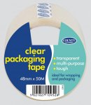 County Clear Packing Tape ( 48mm X 50M ) 6 Pack