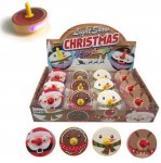 Christmas Light Up Spinning Tops 5.5cm