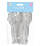 Reusable Plastic Forks 25pk