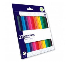 Stationery Pack Of 22 Coloured Pencils