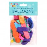 Standard Assorted Shape Balloons 20 Pack