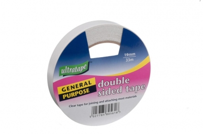 Ultratape 19mm X 33M Clear Double Sided Tape