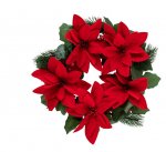 CHRISTMAS POINSETTA WREATH