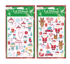 Christmas Foil Finish Stickers