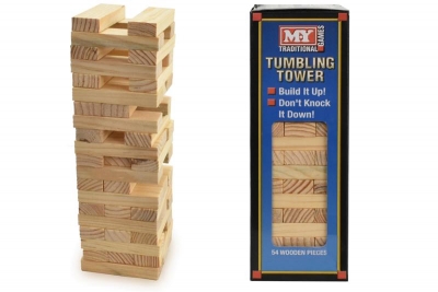 Wooden Tumbling Tower In Window Box