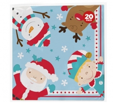Christmas Cute Kids 3Ply Paper Napkins 20 Pack