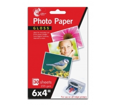 6 X 4 Glossy Photo Paper - 30 Sheets