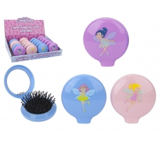 ** OFFER ** Fairy Design Brush With Mirror Compact