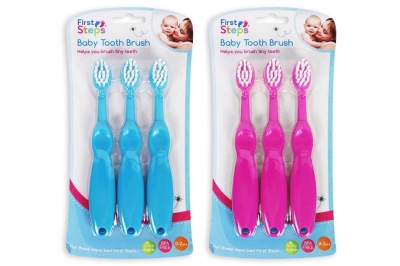 First Steps Baby Tooth Brushes ( Assorted Colours )