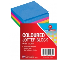 Mail Master Coloured Jotter Block 300 Sheets