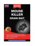 Rentokil Mouse Killer Grain Bait - 10 Sachet