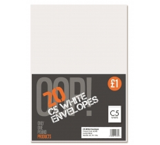 C5 White Envelopes 20 Pack