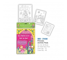Princess Activity Pack (A4,A5 & A6 books with Crayons)