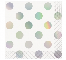 Iridescent Dot Paper Napkins 16 Pack