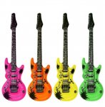 Inflatable Neon Colour Guitar 55cm