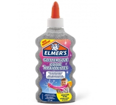 Elmers 177ml Glitter Glue Silver