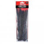 Dekton 60 Pcs 4.8mm X 200mm Black Cable Ties