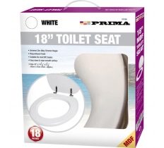 45cm ( 18" ) Mdf White Toilet Seat