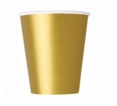 8 Gold 9oz Cups