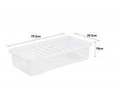 Wham Crystal 42L Underbed Box And Lid