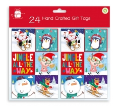 Christmas 24 Pack Handcrafted Tags