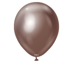 Kalisan 12" Mirror Chocolate Latex Balloon 50 Pack
