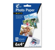 6 X 4 Matte Photo Paper - 26 Sheets