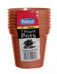 Whitefurze 10cm 4" Pot Set Of 7 Terracotta