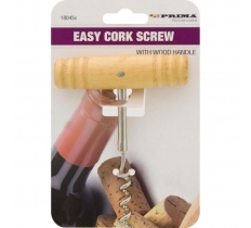 Easy Cork Screw W/Wood Handle