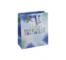 White Kraft B-Day Boy Medium Bag