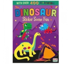 Dinosaur Sticker Scene Fun Book (ZERO VAT)