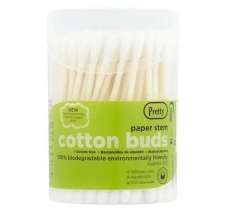 Pretty Cotton Buds 100 Paper Stem Flip Top