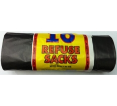 Grey Refuse Sacks Roll 10 Pack